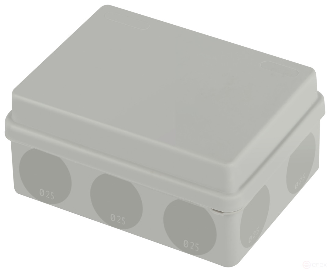 Soldering box ERA KOR-150-110-70- 11g-2MP two-component HF UV resistant 150x110x70mm grey Direct mounting IP67