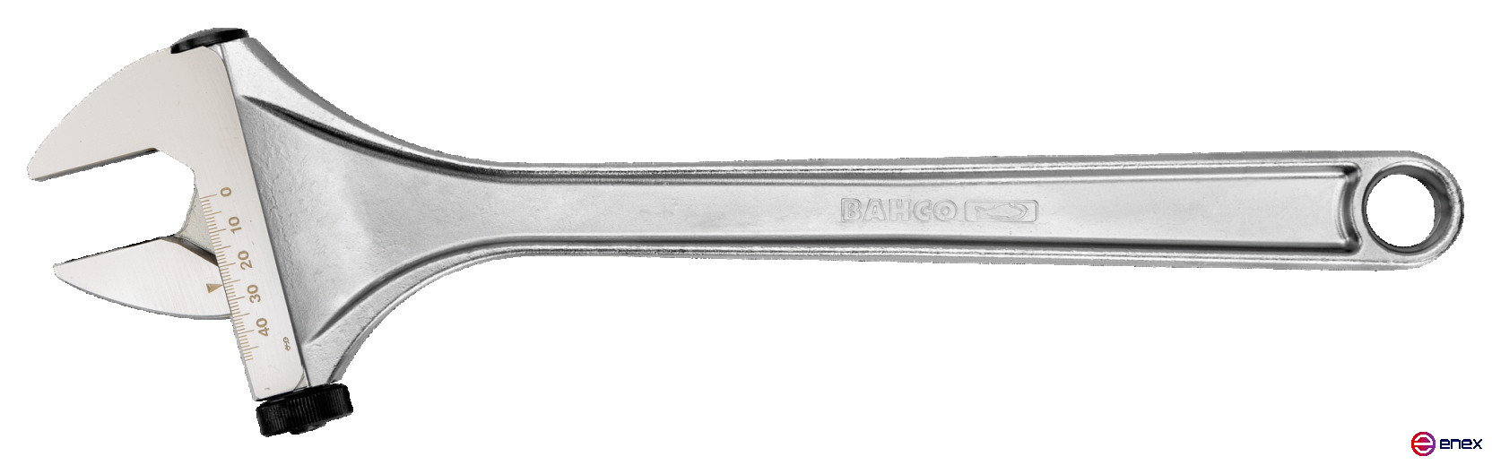 Разводной ключ с боковой гайкой и хромированной отделкой для тяжелых условий эксплуатации, длина 155/захват 21 мм