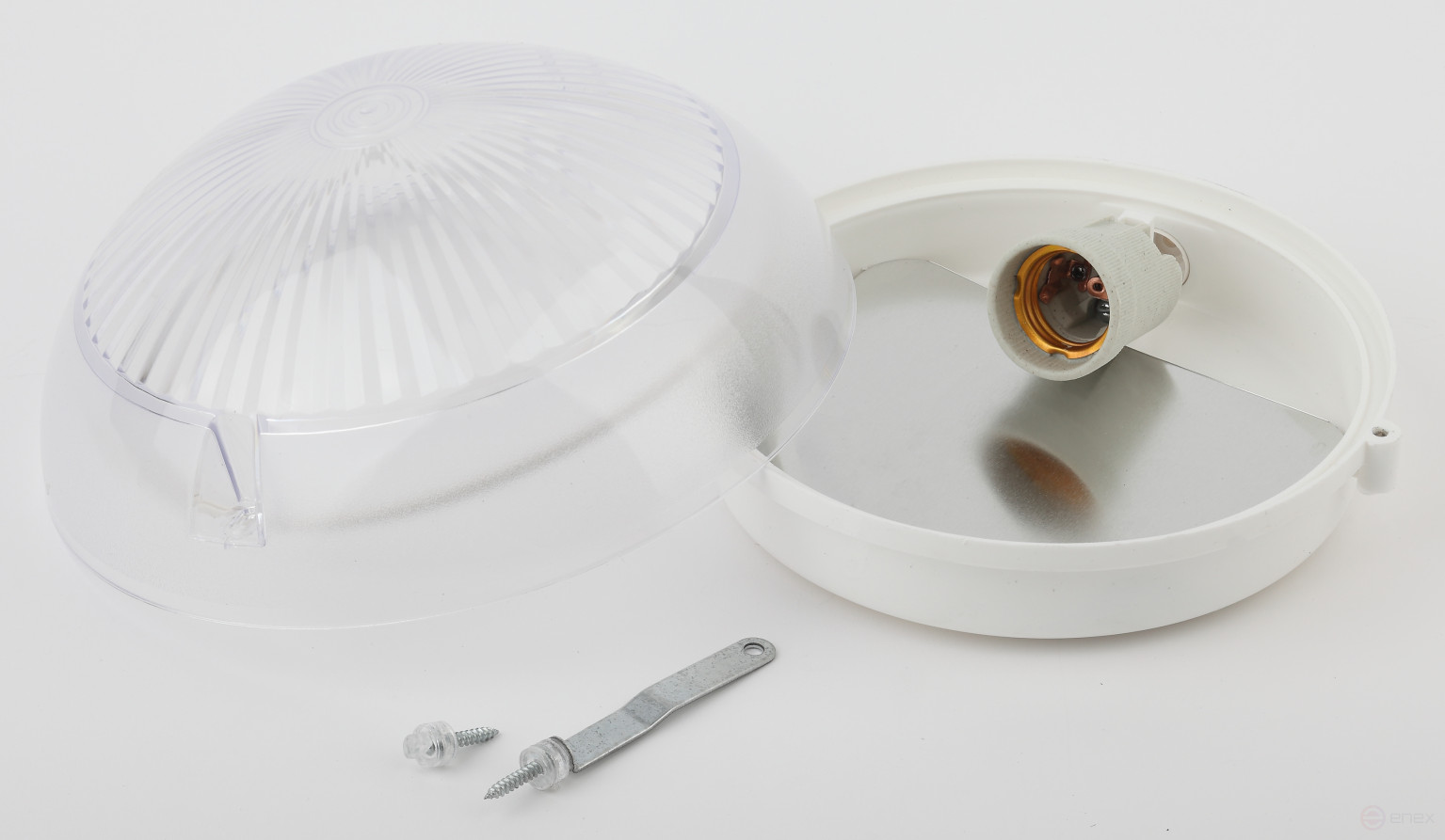 Светильник ЭРА НБП 06-60-011 Сириус антивандальный IP54 E27 max 60Вт D220 круг призма