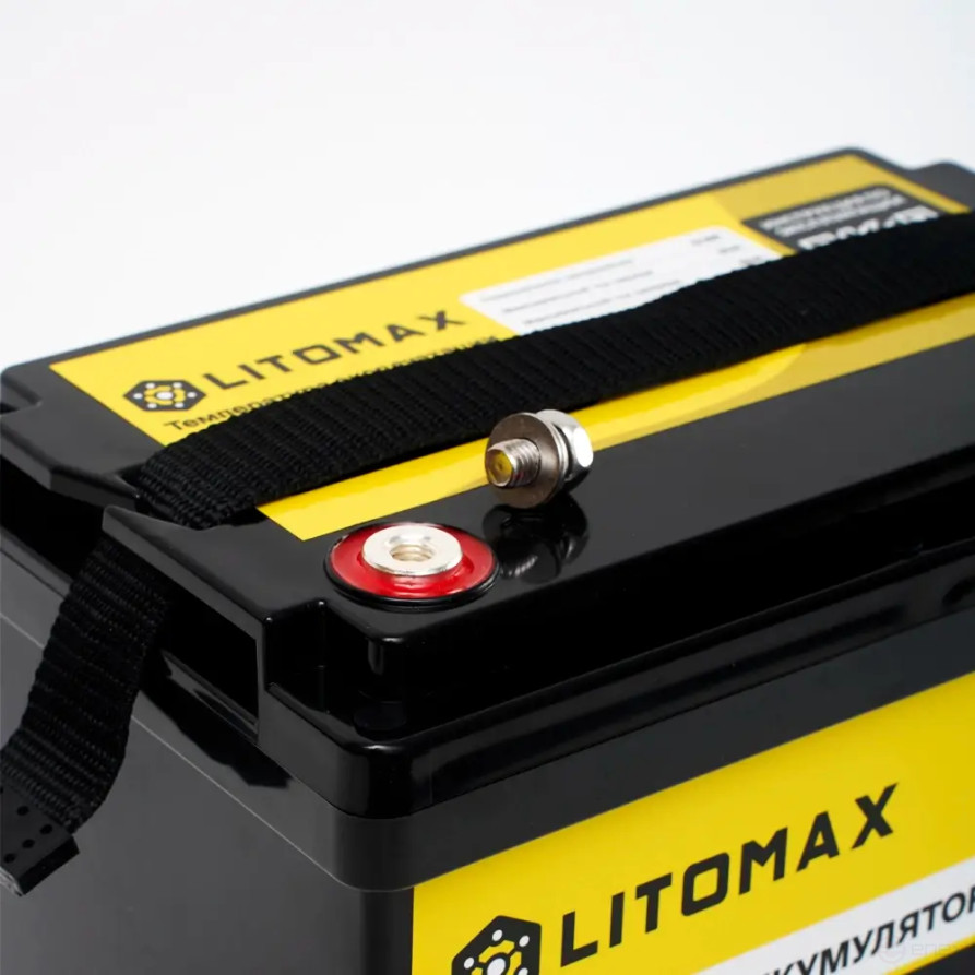 Литиевый аккумулятор тяговый LITOMAX LiFePO4 12V 50Ah 640Wh IP65
