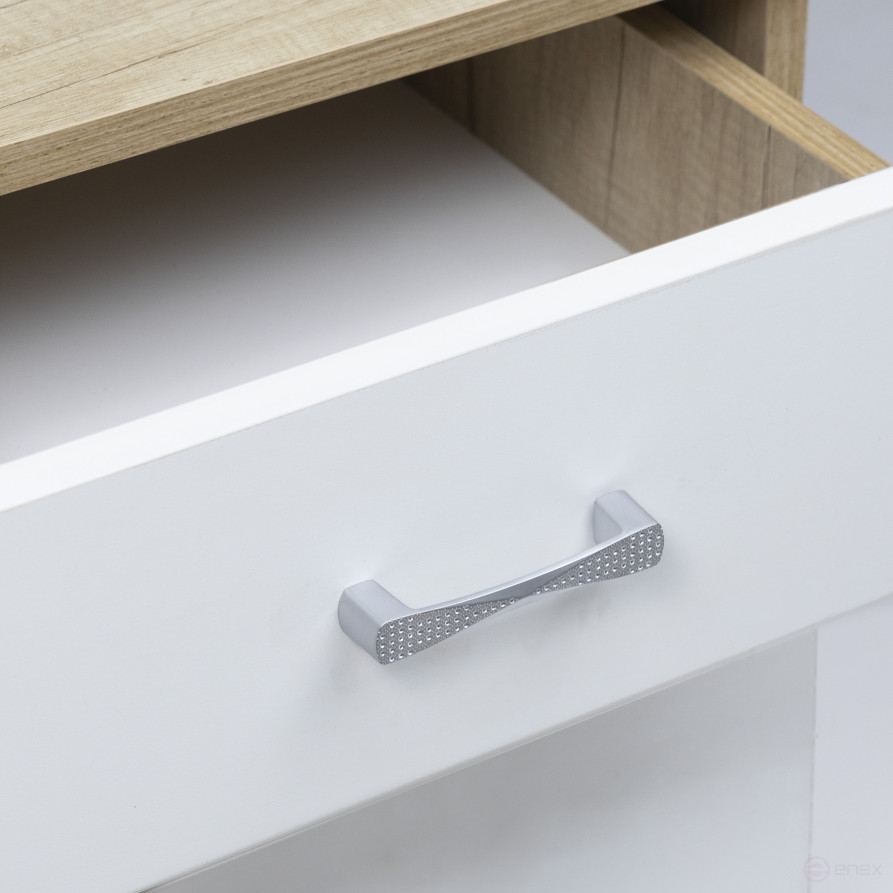 Ручка меб. COMO-128, матовый хром, AKS