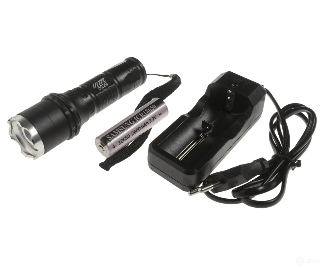 12V LED Rechargeable Flashlight 10W JTC