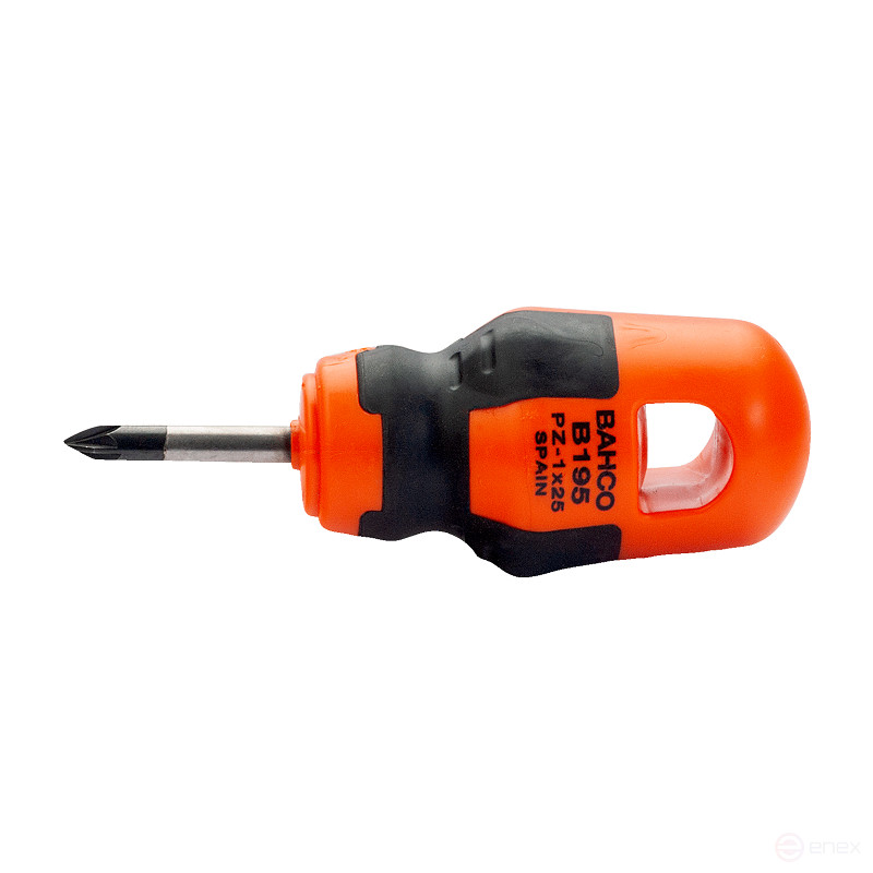 BahcoFit Pozidriv PZ 1x25 mm short screwdriver