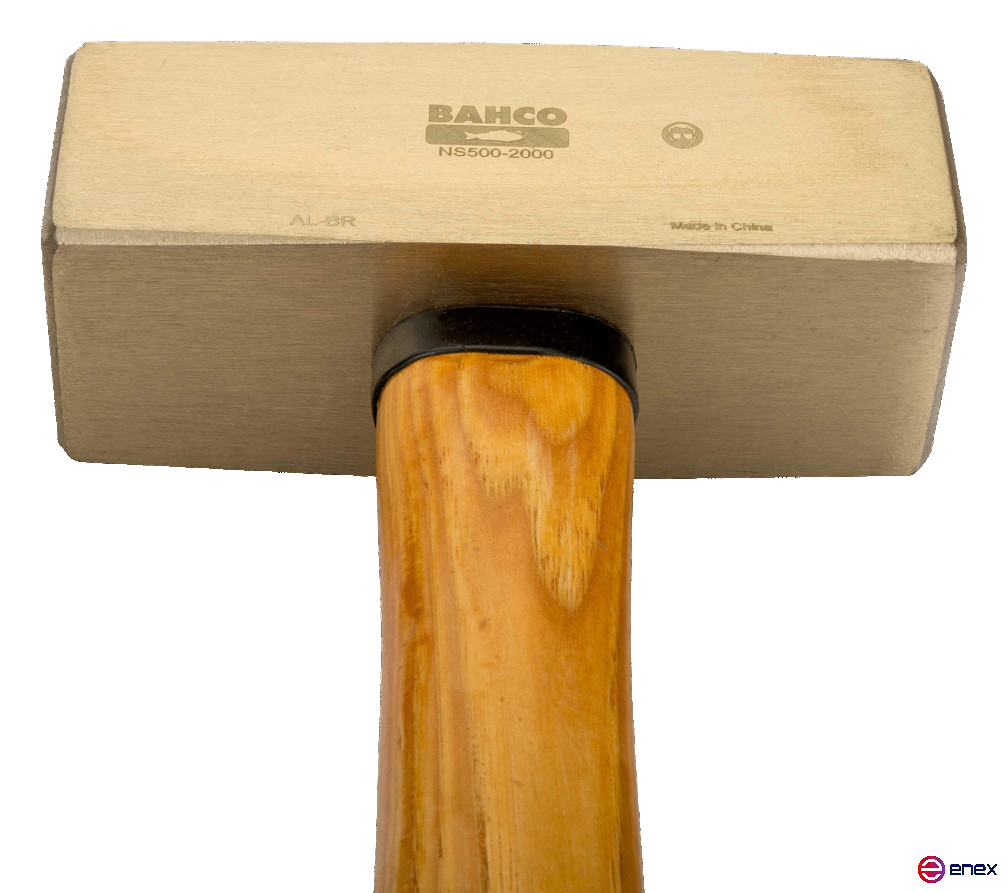 IB Sledgehammer of German type (aluminum/bronze), wooden handle, 3000 g