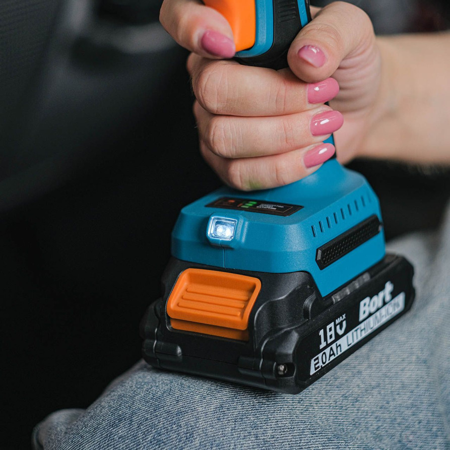 Дрель-шуруповерт аккумуляторная BORT BAB-21-BLK (2x1,5Ah)