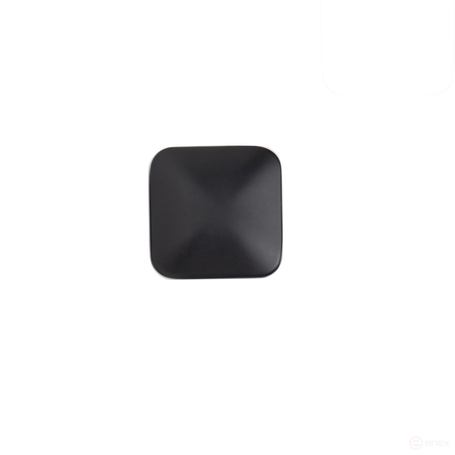 Handle meb. button met. KNOPA black matte, AKS