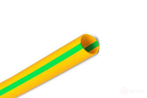 Heat shrinkable yellow-green tube RIPO Plus Ø 35.0 / 17.5 Yellow-green 25m