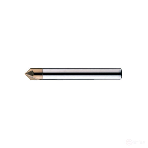 Carbide milling cutter D4x3.4x60 Z2 60° TiSiN