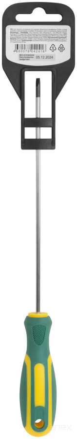 Отвертка "Контур", CrV сталь, прорезиненная ручка 3х150 мм SL