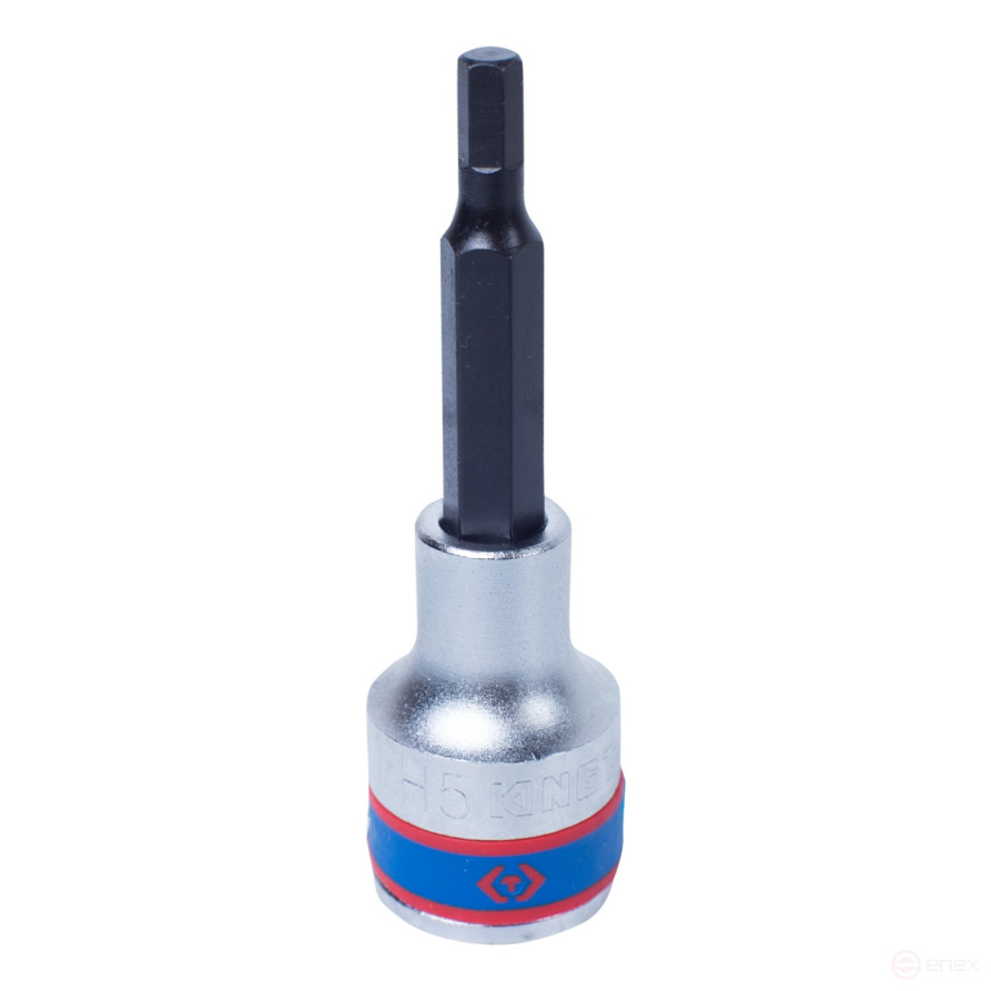 Насадка (бита) торцевая 1/2", Hex, 5 мм, L = 80 мм KING TONY 403505