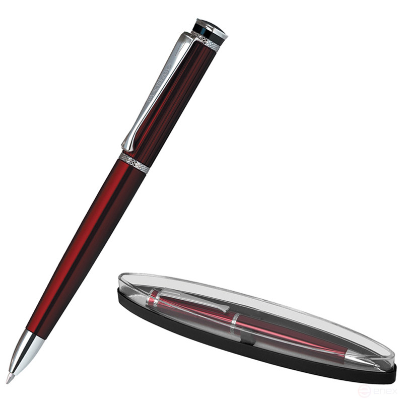 Berlingo "Velvet Premium" ballpoint pen blue, 0.7 mm, Bordeaux case, turn., ind. pack.