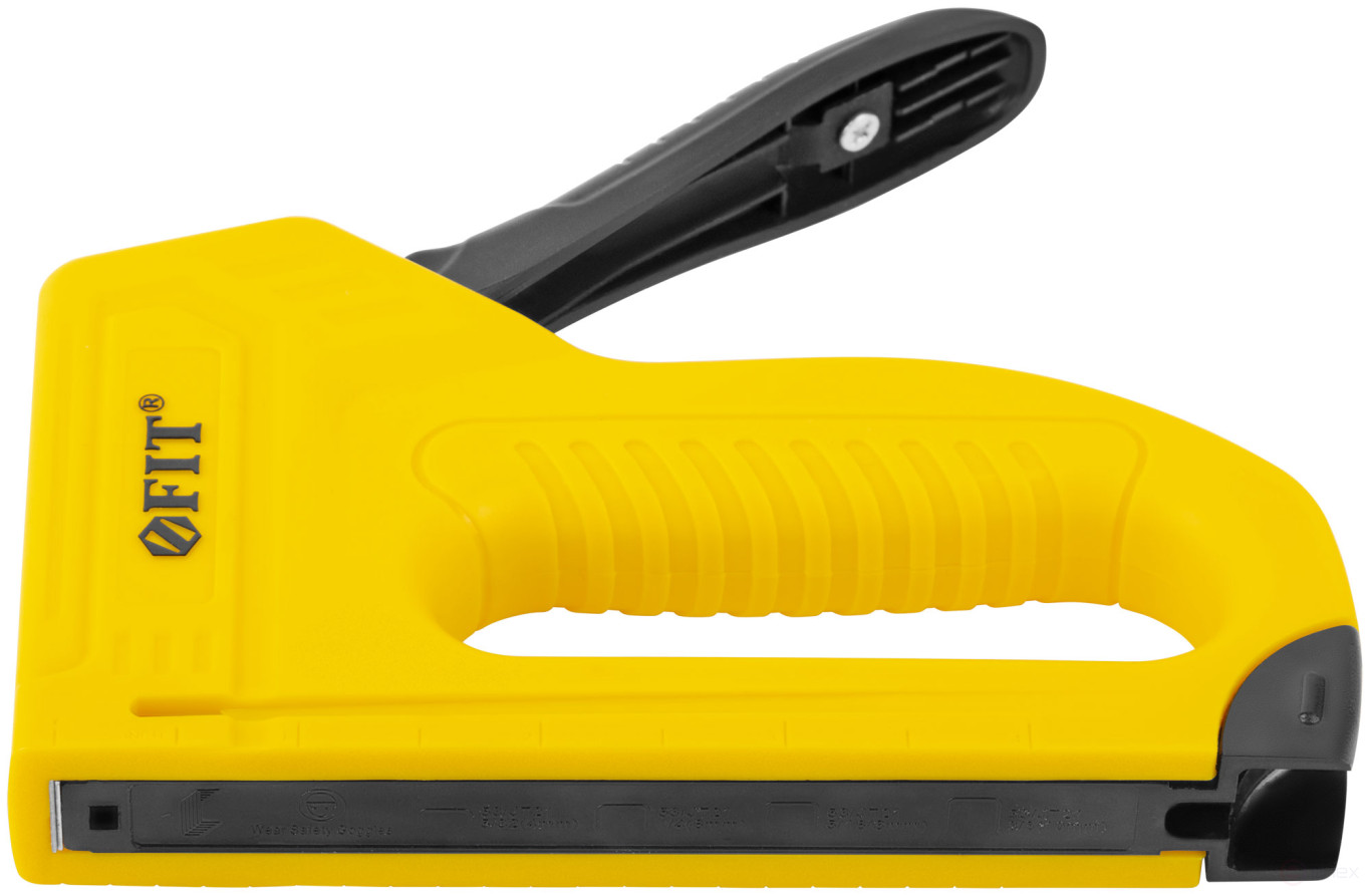 Stapler for narrow staples "type 53" 4-10 mm, spring mechanism, ABS plastic housing