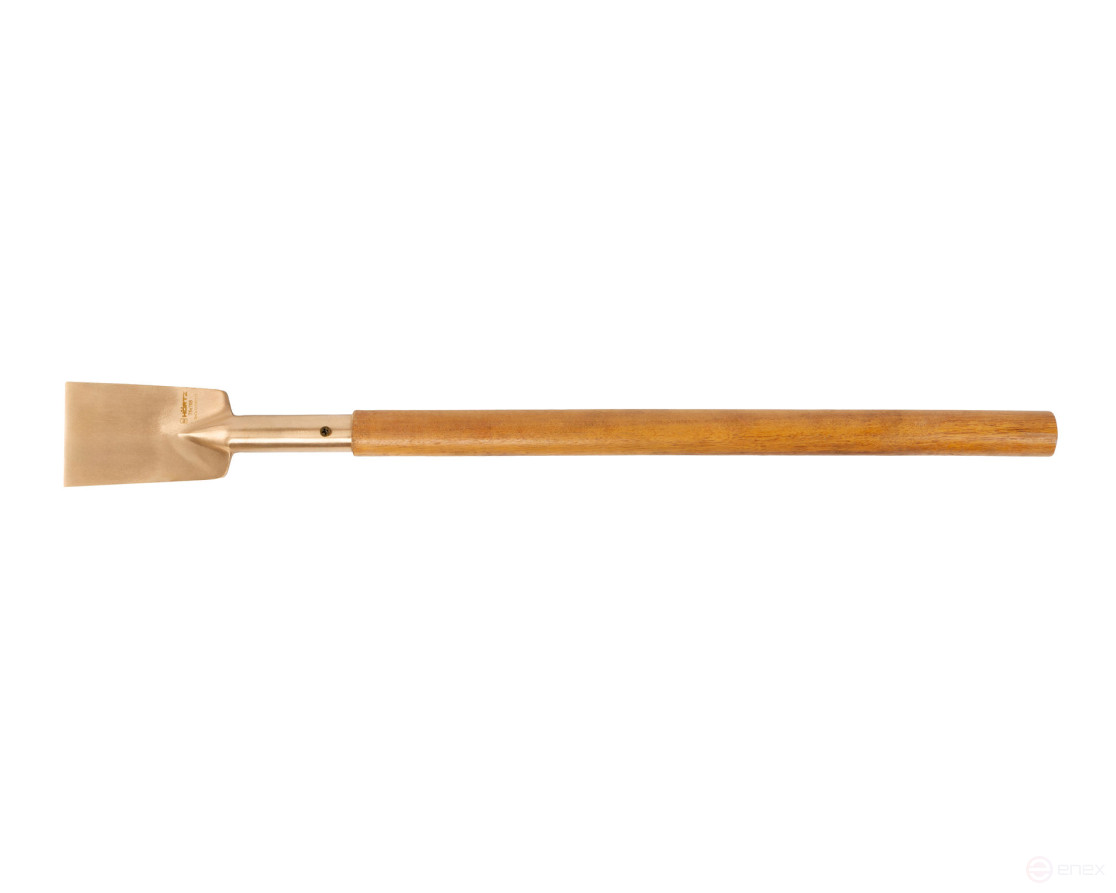 Scraper blade 75x705 mm wooden handle intrinsically safe BeCu 212-1004, HORTZ