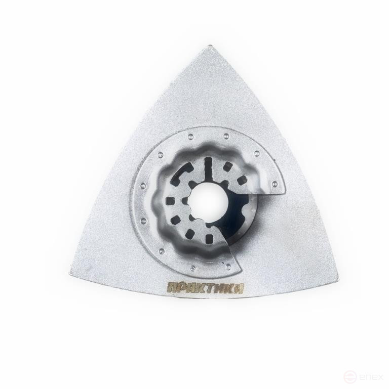 Насадка для МФИ ПРАКТИКА шлифовальная дельтавидная, HM, по плитке и дереву, 78 мм (240-300)