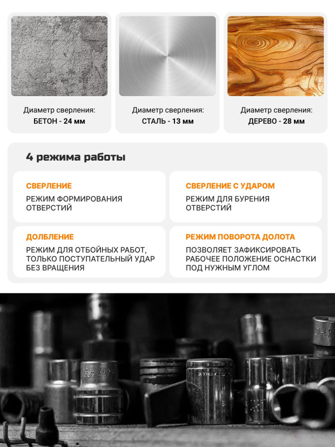 Перфоратор аккумуляторный BORT BHD-18Li-XDK (Без АКБ и З/У)