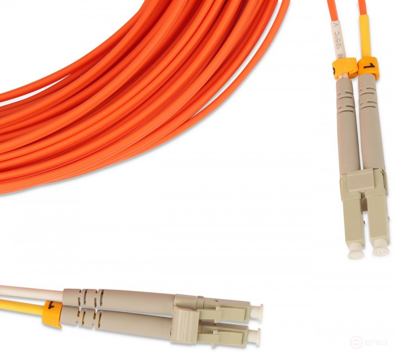 FC-D2-62-LC/PR-LC/PR-H-15M-LSZH-OR Патч-корд волоконно-оптический (шнур) MM 62.5/125, LC-LC, 2.0 мм, duplex, LSZH, 15 м