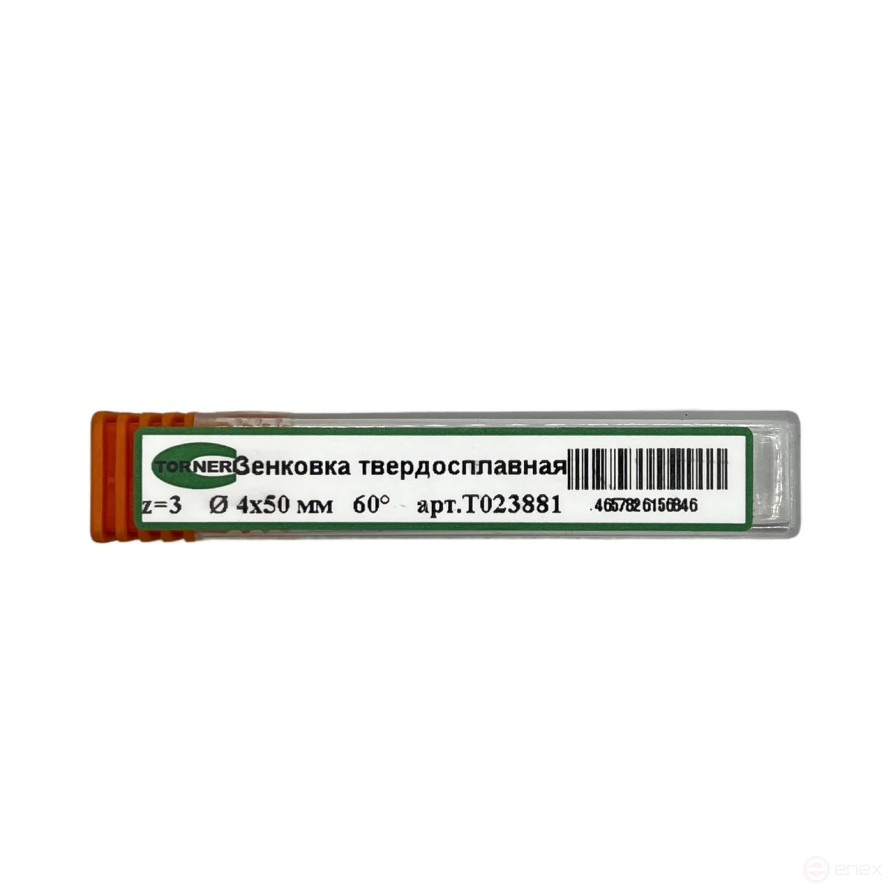 Зенкoвка 60°, 4.0х50 мм z=3 ц/х твердосплавная TORNERI Т023881