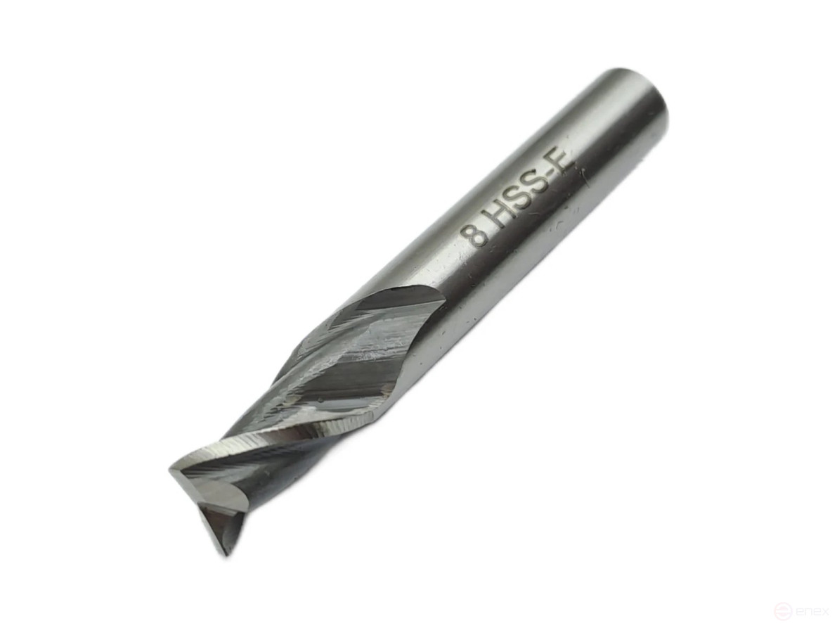 Keyway milling cutter with cylindrical shank f 8.0x11x55 mm R6M5K5 TORNERI T020868