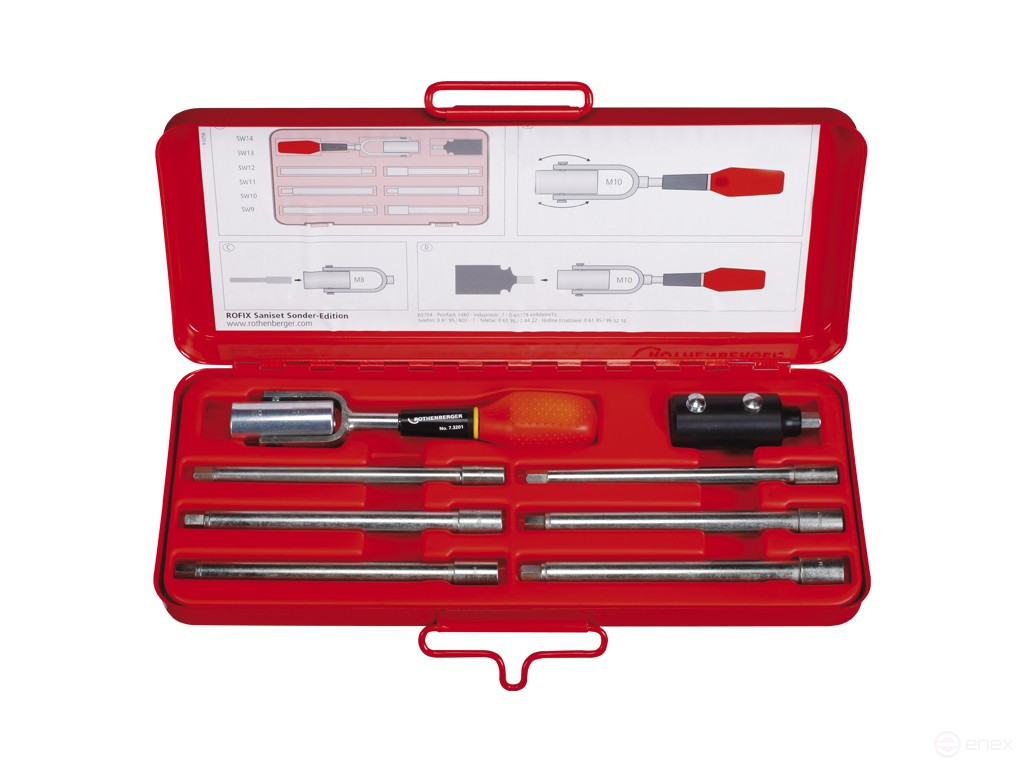 Набор инструментов РОФИКС САНИСЕТ профи 9-14 мм