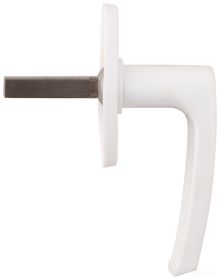 Plastic window handle, white