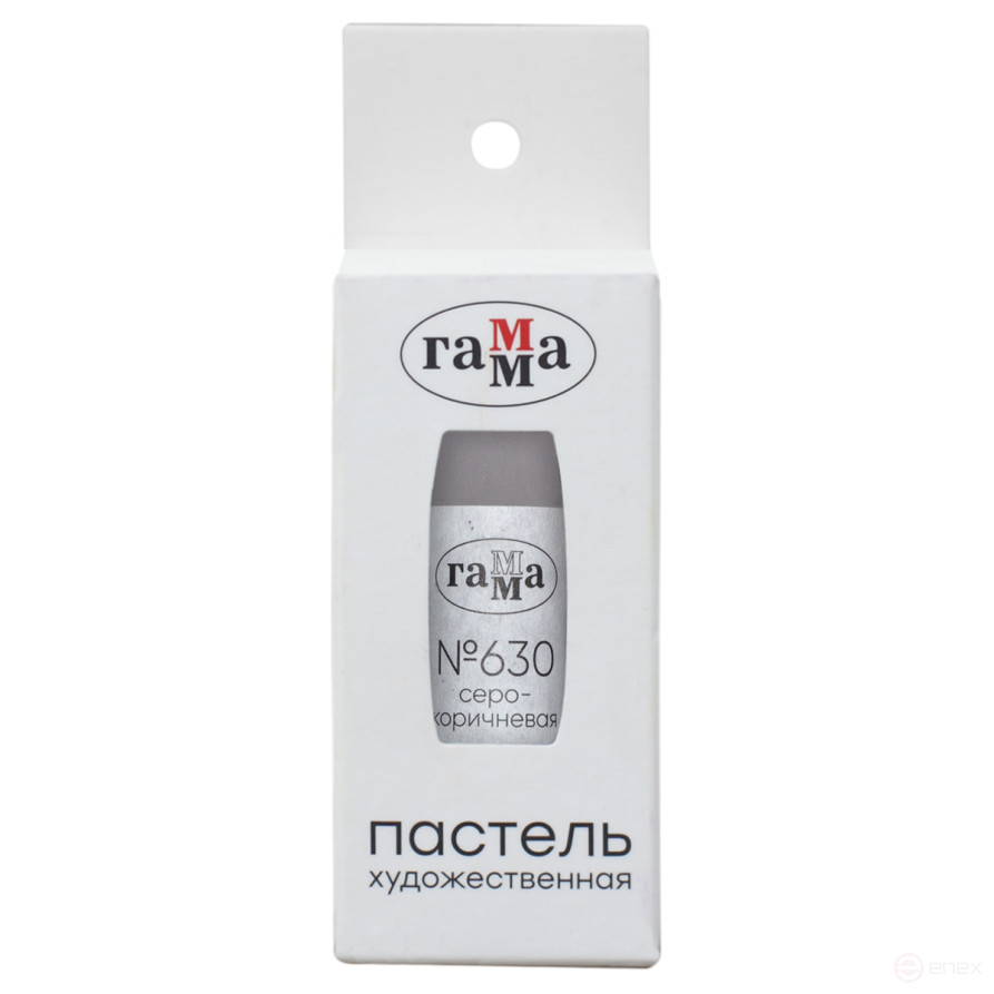 Пастель художественная Гамма, серо-коричневая №630, картон. упак., европодвес