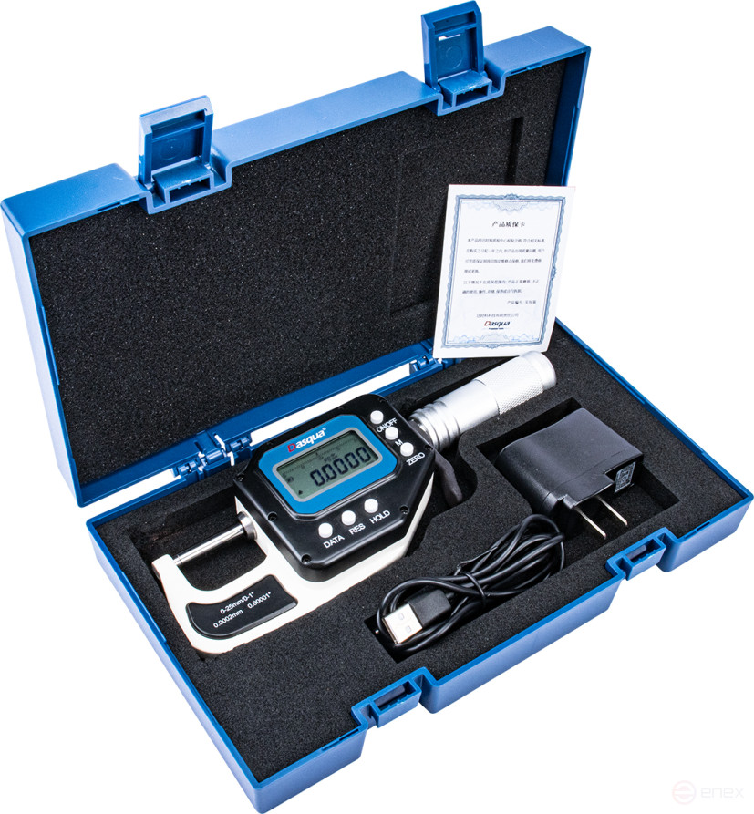 Digital IP65 Micrometer with linear scale and range 75-100 mm/3-4"; 0.0002mm/0.00001"