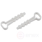Дюбель хомут ЭРА NO-225-222 для плоского кабеля 6-14 мм белый (10 штук)