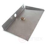 Snow shovel, 3-sided aluminum with a bar S=1.5 mm 500x600 D-40 (pack. 10 pcs.)