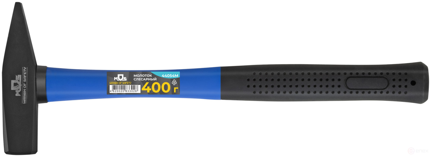 Hammer, fiberglass handle 400 gr.