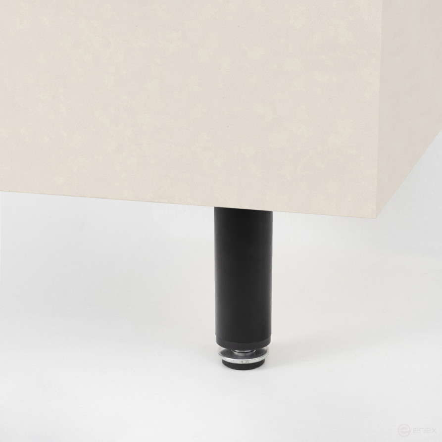 Опора меб. мет. D-100 h100 с регул. черный AKS