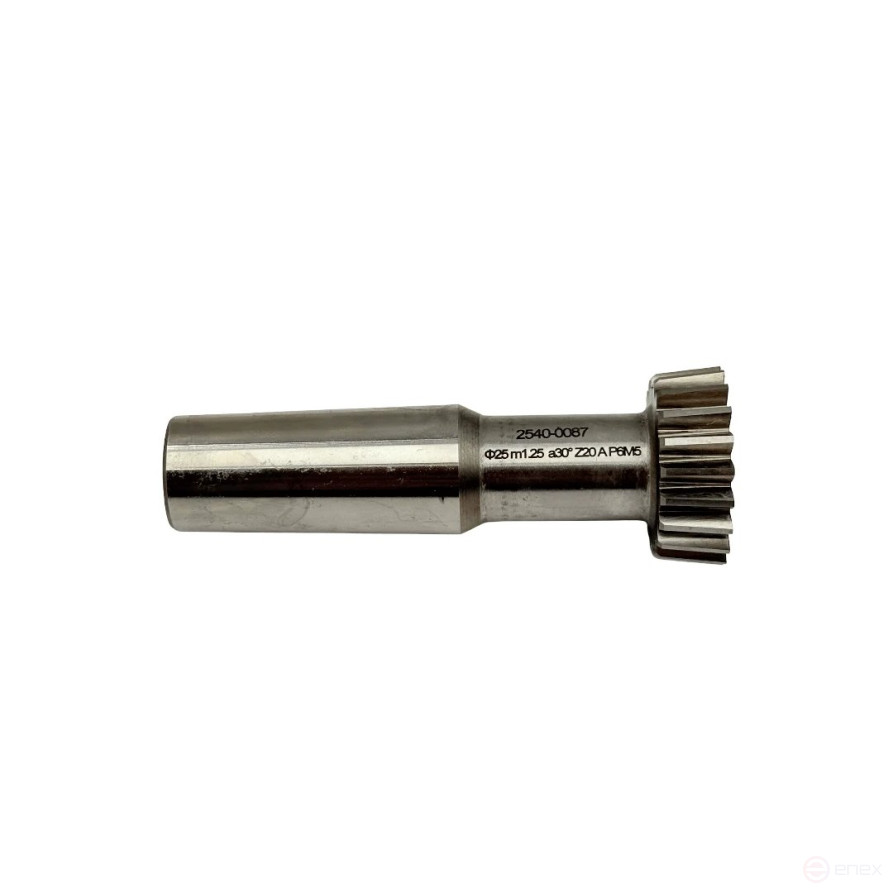 Долбяк хвостовой М 1.25, z=20, 30°, D=25 мм (2540-0087) TORNERI Т028225
