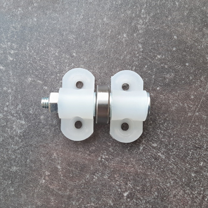 Mini bearing support rollers for medium loads (8 pcs). Height 19.5 mm