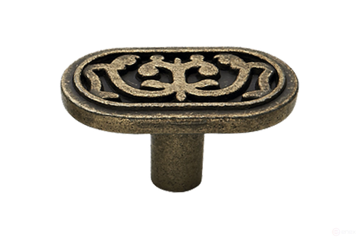 Pen meb. button met. ELIN old gold AKS