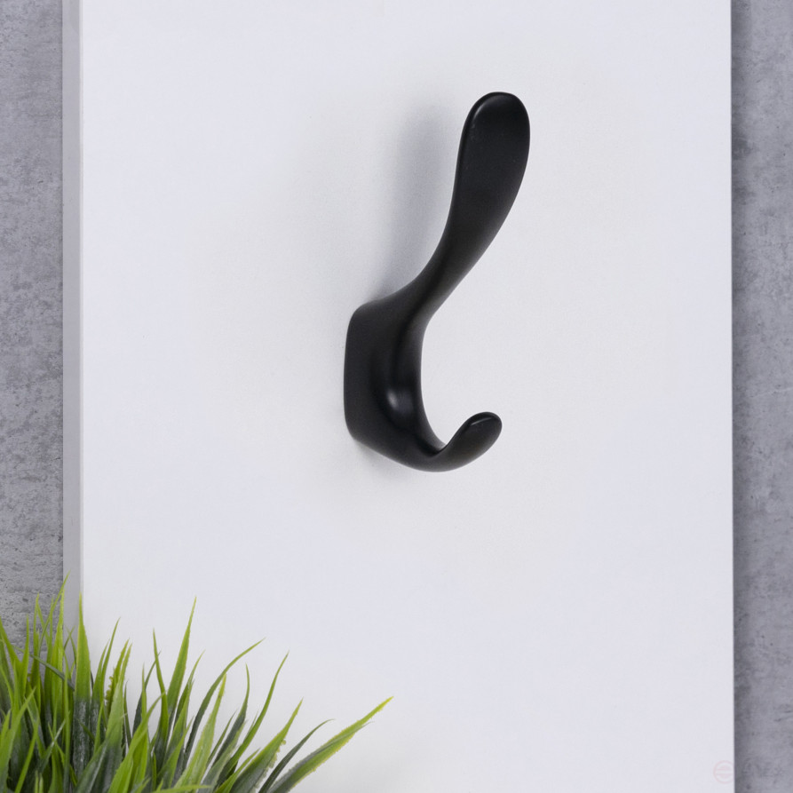 Hook metal two-horn metal ROMA black matte AKS