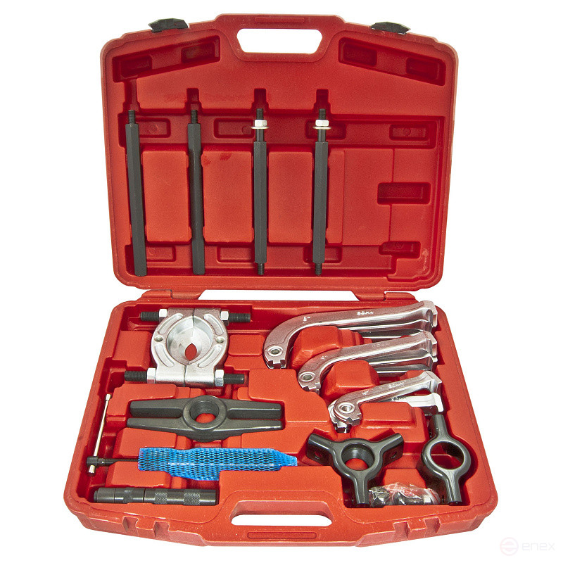 Набор съемников ER-86848 подшипников универсальный (сегментного типа/двух- трехзахватные , L: 160мм, 210мм, 270мм), в кейсе ЭВРИКА /1