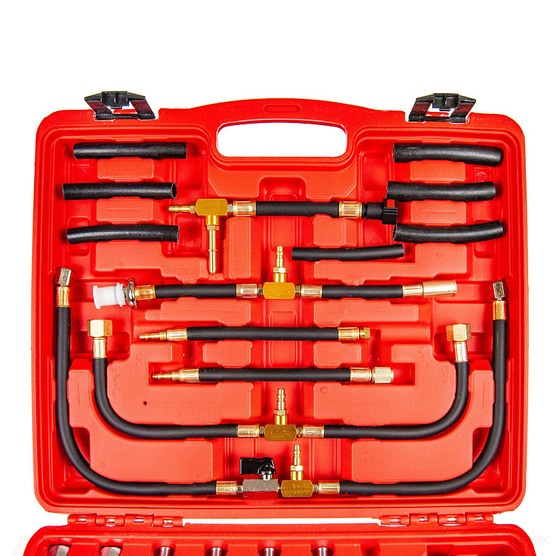 Набор для измерения давления в топливных системах ER-86323 (0-10 bar) 46пр. в кейсе ЭВРИКА /1/5