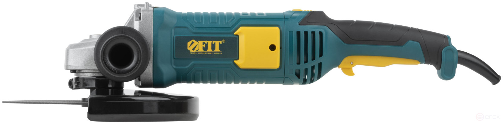 Angle grinder 2200 W; 6200 rpm; ClK 230 mm; 4.6 kg; used brushes; incline; float.start; repeat; box