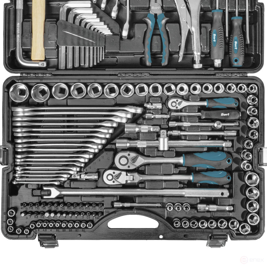 Набор ручного инструмента BORT BTK-142