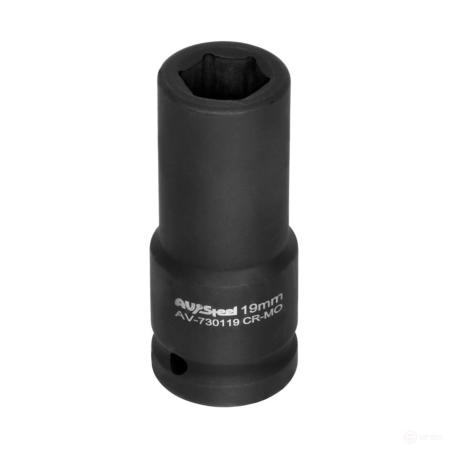 Головка ударная 3/4" шестигранная удлиненная 19мм