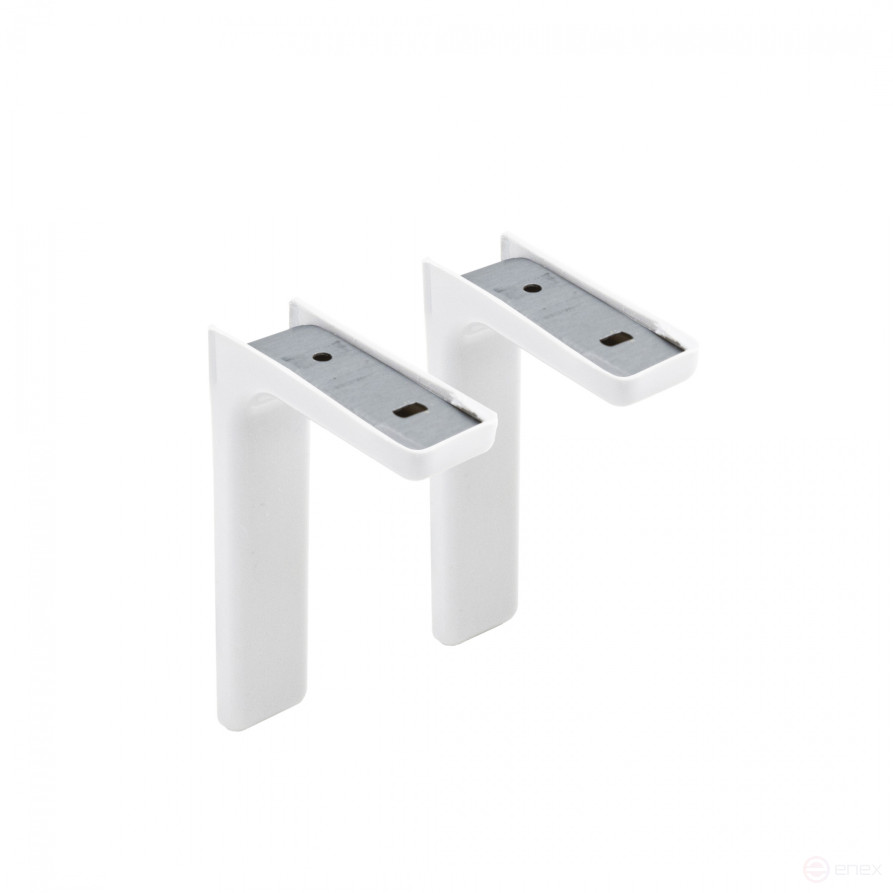 Shelf holder regomensol 24cm white AKS (1kpl=2 pcs)