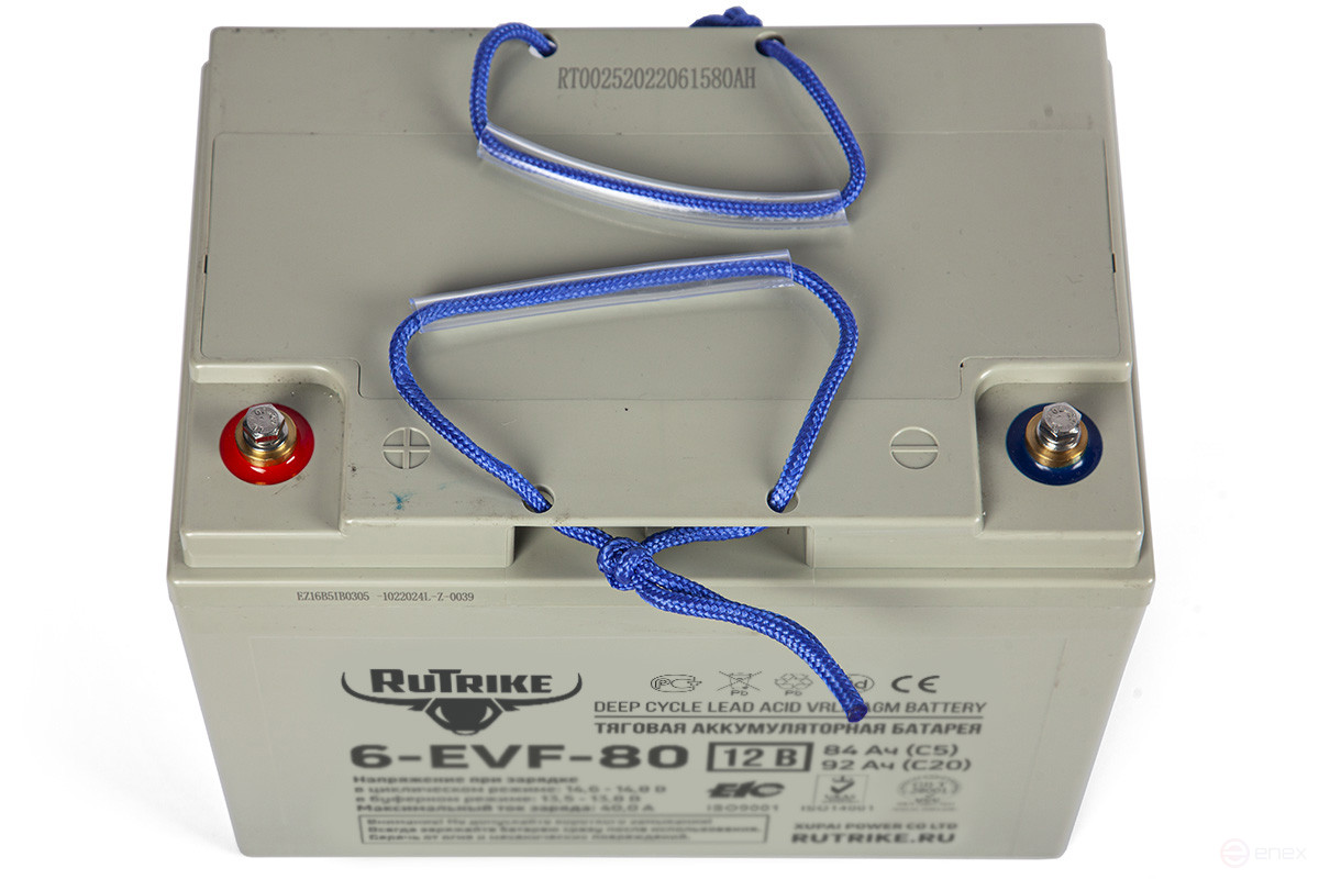 Traction battery RuTrike 6-EVF-80 (12V80A/H C3)