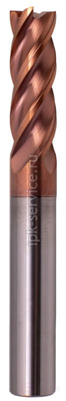 HRC55 D10x30x80 Z4 TiSiN Фреза концевая ц/х тв.сп. Ф10 L=80 ИПК
