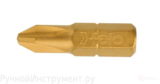 Felo Бита крестовая серия TiN PH 3X25, 10 шт 02203070