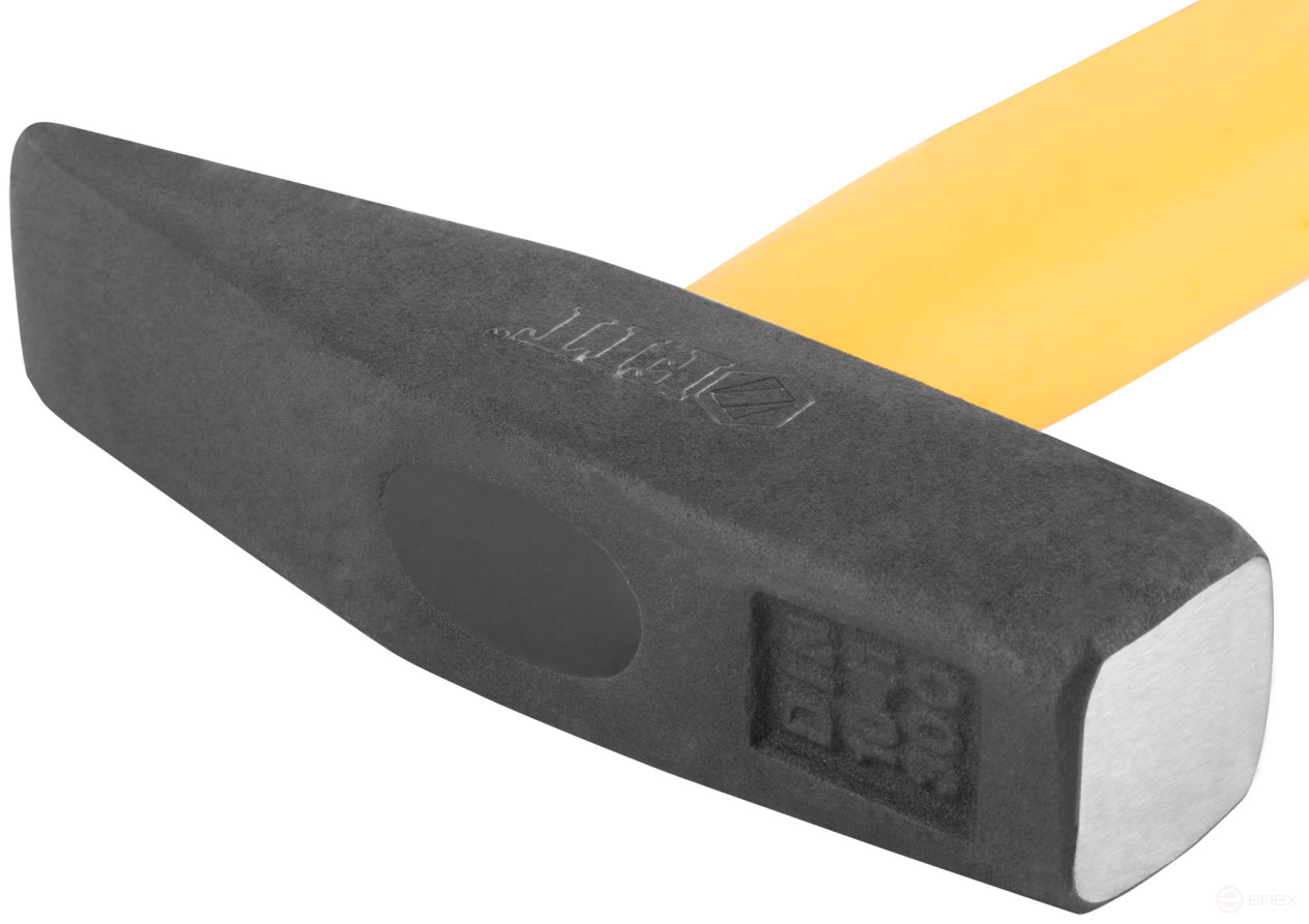 Молоток кованый, фиберглассовая усиленная ручка, антивибрационные накладки, Профи 300 гр.