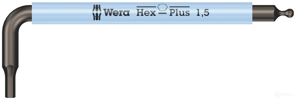 950 SPKS Multicolour Г-образный ключ, с шаром, 1.5 x 50 мм