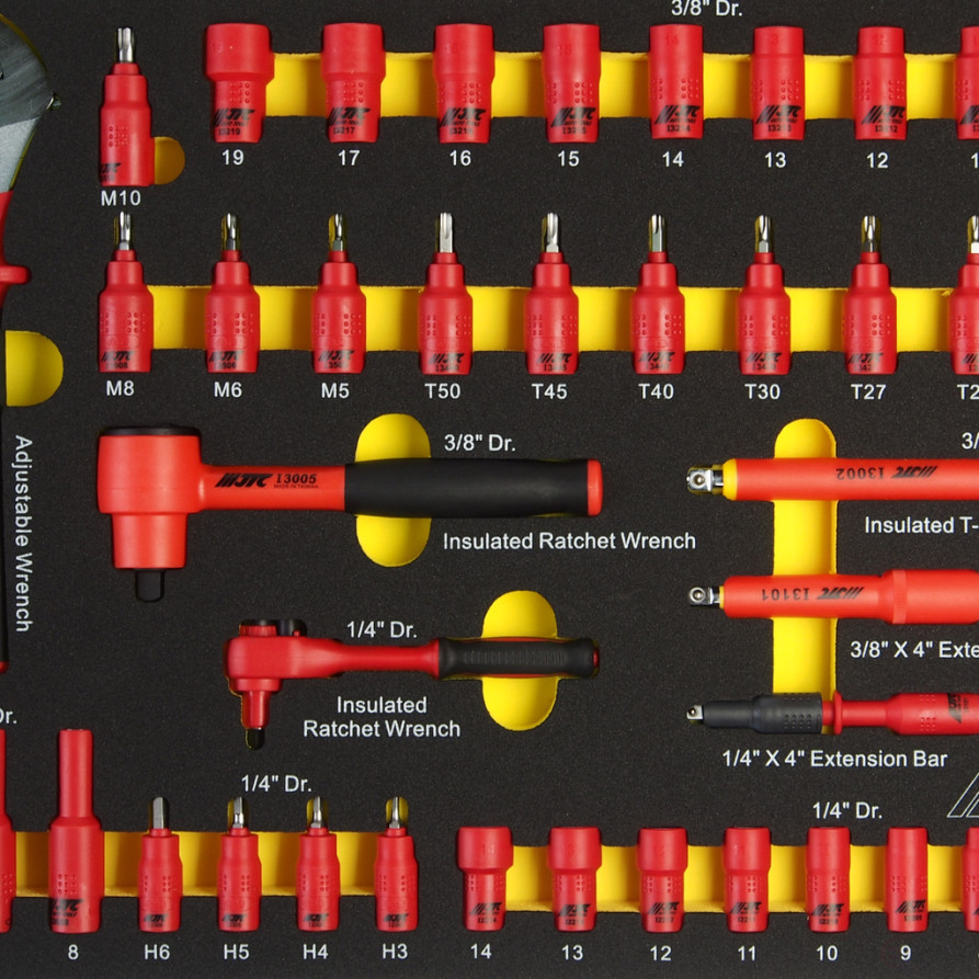 Набор инструментов 115 предметов изолированных комплект JTC