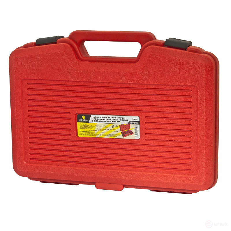 Набор съемников ER-86852 внутренних подшипников цанговый с обратным молотком(8-58мм) 16пр., в кейсе ЭВРИКА /1/2