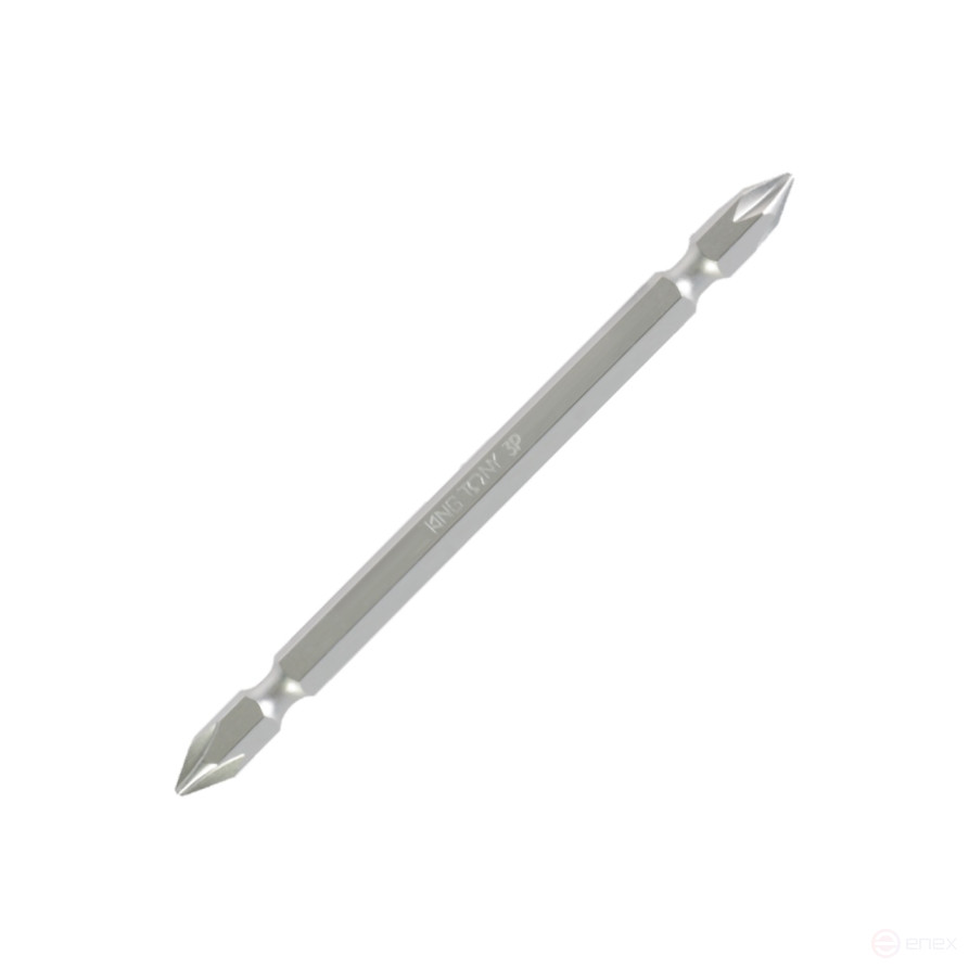 1/4" socket insert (bits), Phillips, PH3, 110 mm, double-sided, for KING TONY 131103P screwdriver