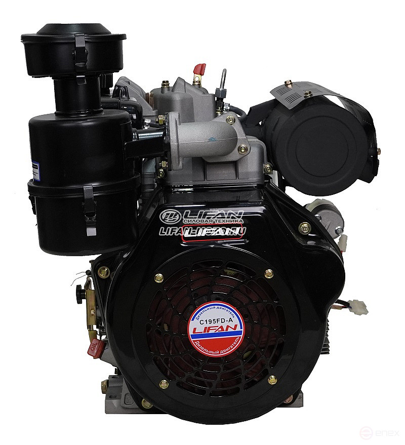 Двигатель Lifan Diesel C195FD-A, вал 25мм, катушка 6 Ампер