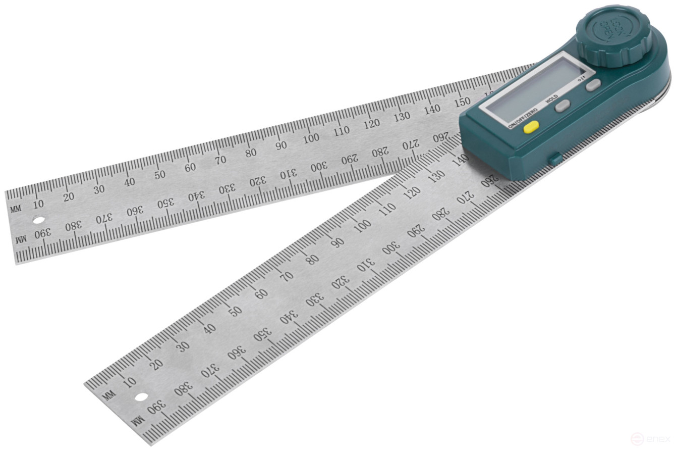 Угломер металлический нержавеющий с электронным отсчетом 200 мм
